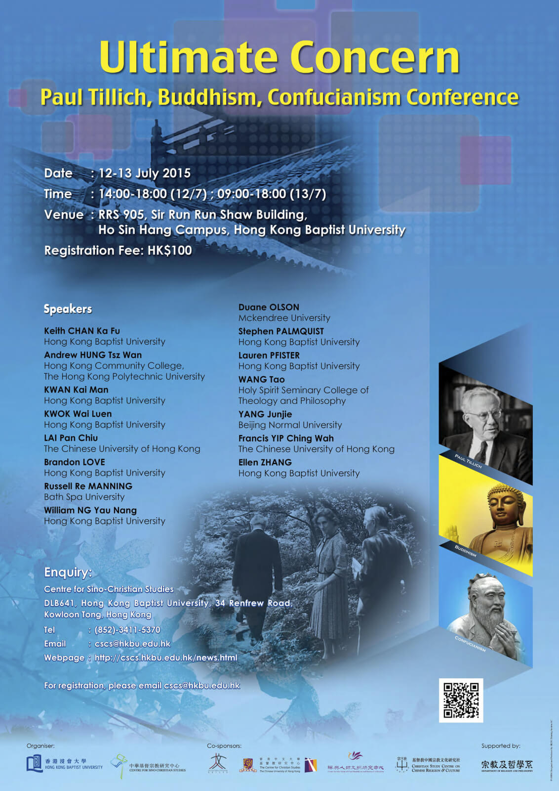 Ultimate Concern: Paul Tillich, Buddhism, Confucianism Conference